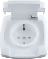 РОНДО Розетка скрытая с заземлением 250В 16А со шторками белая RS16-121-BI - фото 20704