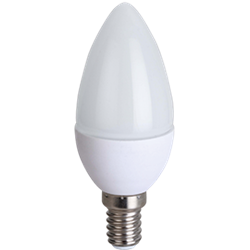 Свеча Ecola candle   LED  8,0W 220V E14 2700K   (композит) 100x37 C4LW80ELC - фото 21021
