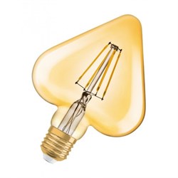Лампа Vintage 1906 LED CL HEART  FIL GOLD 40  4,5W/824 E27 165x125мм - сердце OSRAM 4058075092099 - фото 21184