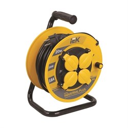 Катушка УК20 на мет с т/з 4 места 2Р+PЕ/20м КГ 3х1,5мм2 IP44 Professional WKP16-16-04-20-44 - фото 21377