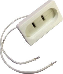 ES-01 GX16d, ламподержатель керамический для PAR64/56 с выводами ES-01 GX16d - фото 21836