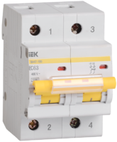 Авт.выкл. ВА 47-100 2Р 25А 10 кА х-ка С ИЭК MVA40-2-025-C - фото 21864