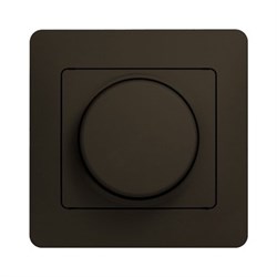 Светорегулятор поворотный 300Вт  GLOSSA  шоколад в сборе GSL000834 - фото 22000