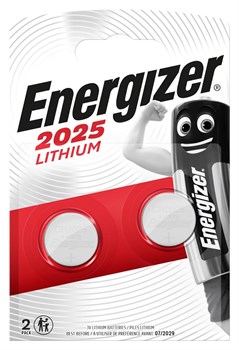Батарейки литиевые ENERGIZER Lithium CR2025 BL2 - (блистер 2шт) 7638900248333 - фото 22012