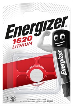 Батарейки литиевые ENERGIZER Lithium CR1620 BL1 - (блистер 1шт) 7638900411546 - фото 22041