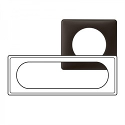 Рамка - Программа Celiane - 6/8 модулей - Чёрная перкаль 066746 - фото 22112