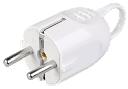 ВПу12-01-Ст Вилка разборная угловая с з/к с кольцом 16А белая EVP12-16-01-K01 - фото 22337