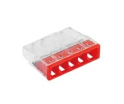 SL 2273-245 (CM-2273-5P 100шт в уп.) 5х2,5 мм2, аналог WAGO - клемма универсальная строительно-монтажная 2000000800837 - фото 22373