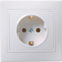 РС10-3-КБ Розетка 1местн. c з/к без защ.штор. 16А КВАРТА (белый) ИЕК ERK14-K01-16-DM - фото 22476