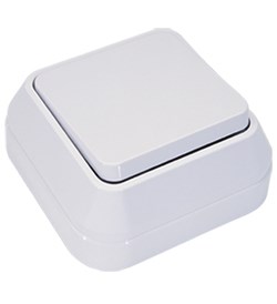 Выключатель 1 кл проходной накладной Siva Ustu 45105 - фото 23007