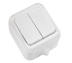 Выключатель 2 кл накладной Мakel Nemli Yer 18301 - фото 23009