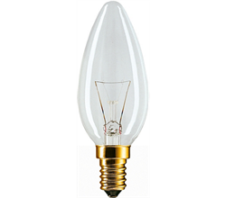 Лампа STANDART  B35  CL   40W  230V   E14   d  35 x 100  PHILIPS - 926000006814 - фото 23097