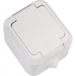 Розетка  с крышкой (з) накладная Мakel Nemli Yer 18304 - фото 23106