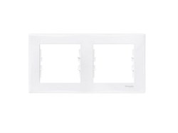 Sedna С/У белая рамка 2-я горизонтальная SDN5800321 - фото 23121