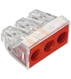 Клемма 3х2.5-6.0мм прозрачная (50шт) 773-173 - фото 23240