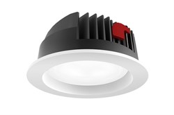 Светильник светодиодный "ВАРТОН" DL-PRO круглый встраиваемый 226*96 52W 4000K IP65 диаметр монтажного отверстия 200-215мм RAL9010 белый матовый V1-R0-00777-10000-6505240 - фото 23359