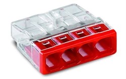 2273-204   4 конт., одноразовая, без смазк. Cu, 24A 450V - клеммная колодка WAGO 2273204 - фото 23403