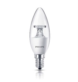 Свеча LED 4-25W E14 2700K 230V B35 CL  210lm - лампа   PHILIPS 929001142207 - фото 23810