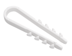 Дюбель хомут 5-10мм нейлон белый (100шт) UHH35-5-10-100 - фото 24162