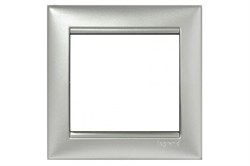 Рамка 1п алюминий 770151 - фото 24721