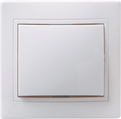 ВС10-1-0-КБ Выключатель 1кл 10А КВАРТА (белый) EVK10-K01-10-DM - фото 25597