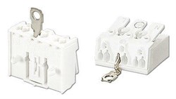 Клемма трёхполюсная с ламелью для заземления, маркировка N-EZ-L 46.413.1114.50 - фото 25688