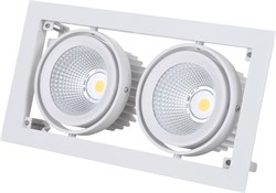 Светильник KARDO 2 25/835 38гр. (нестандарт RAL 8017) - светодиодный встраиваемый   карданного типа DL-2000000771892 - фото 25911