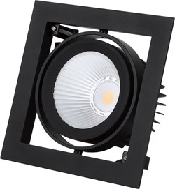 Светильник KARDO 1 25/927 60гр. черный - светодиодный встраиваемый   карданного типа DL-2000000772035 - фото 25915