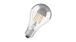 Лампа CL A MIRROR 6.5W/827 230V FIL E27  650Lm d60*105 15000h OSRAM (ЗЕРК. КУПОЛ) - 4058075287365 - фото 25973
