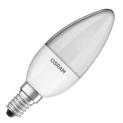Лампочка светодиодная Е14 OSRAM LED Star, 470лм, 5Вт, 4000К, нейтральный белый свет, E14, Свеча, матовая 4058075056886 - фото 26161