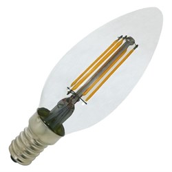 Лампочка свеча филамент OSRAM FIL LSCL B75 6W/827 230V CL E14  850 lm, светодиодная 4058075217805 - фото 26163