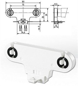 Патрон G13 двойной вставной высота оси 26мм 26.301.1002.50 26.301.1002.50 - фото 26170