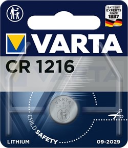 Батарейки литиевые VARTA ELECTRONICS CR1216 6216 BL1 (блистер 1шт) 4008496270705 - фото 26233