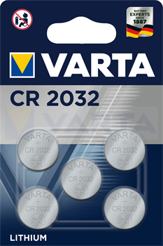 Батарейки литиевые VARTA ELECTRONICS CR2032 6032 BL5 (блистер 5шт) 4008496850860 - фото 26234