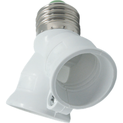 Ecola base Переходник с цоколя E27 на 2хE27 Белый A7T27WEAY - фото 26800