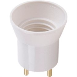 Ecola base Переходник вилка-патрон E27  Белый APU27WEAY - фото 26908