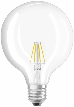 LED лампа PARATHOM  GLOBE125  GL CL  60    6,5W/827  ( =60W) 220-240V 827 E27  1521lm -   OSRAM 4052899972377 - фото 27999