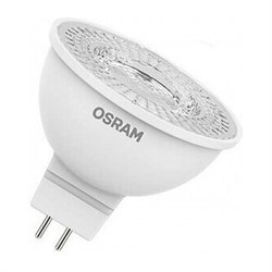 Лампа светодиодная OSRAM LED Star MR16, 500лм, 6,5Вт, 4000К, нейтральный белый свет, GU5.3, MR16, софит 4058075480582 - фото 28133