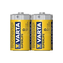 Батарейки большие VARTA SUPERLIFE 2020 R20 SR2 (блистер плёнка 2шт) 4008496556540 - фото 28578