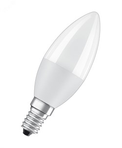 Лампочка светодиодная OSRAM LED Value B, 560лм, 7Вт, 3000К (теплый белый свет), Цоколь E14, Свеча, 1 шт 4058075578883. - фото 28627