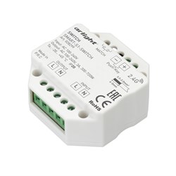 Контроллер-выключатель SMART-S1-SWITCH (230V, 3A, 2.4G) (Arlight, IP20 Пластик, 5 лет) 028299 - фото 29526