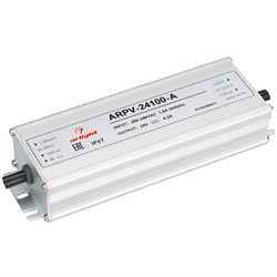 Блок питания ARPV-24100-A (24V, 4.2A, 100W) (Arlight, IP67 Металл, 3 года) 023644(1) - фото 30281