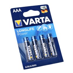 Батарейки VARTA LONGLIFE POWER LR03/ААА BL4 (блистер 4шт) 4008496559749 - фото 30577