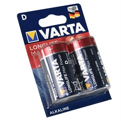 Батарейки VARTA LONGLIFE MAX POWER LR20 D BL2 (блистер 2шт) 4008496545520 - фото 30762