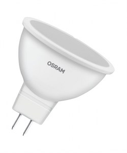 Лампочка светодиодная OSRAM LED Value MR16, 480лм, 6Вт, 4000К (нейтральный белый свет), Цоколь GU5.3, колба MR16, софит 4058075582637 - фото 30776