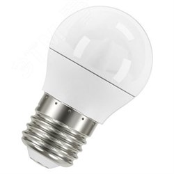 Лампочка светодиодная OSRAM LED Value P, 800лм, 10Вт, 6500К (холодный белый свет). Цоколь E27, шарик 4058075579958 - фото 30788