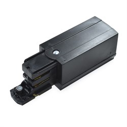  Токоподвод для шинопровода Левый, черный 2000000635699 - фото 30835