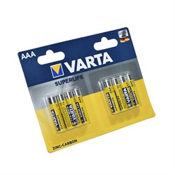Батарейки VARTA SUPERLIFE AAA (блистер 8шт) 4008496886654 - фото 30938
