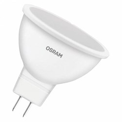 LED лампа OSRAM LS MR16 50 120°   4,2W/830 220-240V GU5.3 380lm d50x41 4058075129061 - фото 32370