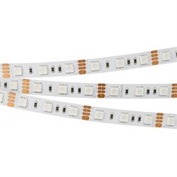 Лента RT 2-5000 12V Pink 2X (5060, 300 LED, LUX) (arlight, 14.4 Вт/м, IP20) 015975 - фото 32688